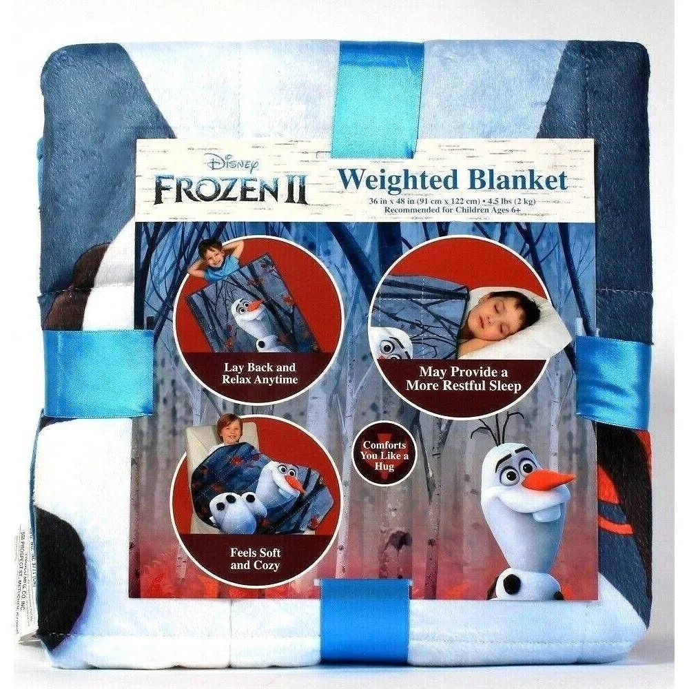 NEW Disney Pixar Frozen Olaf Child's Comfort Weighted Blanket 36